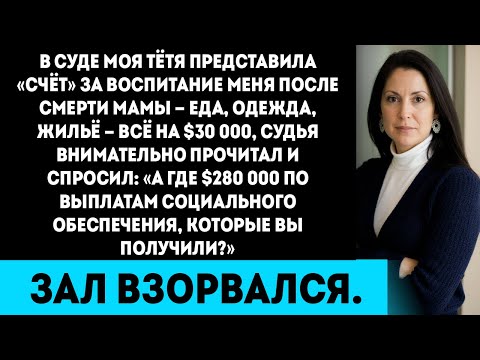Видео: Моя тётя заявила, что я должна ей 30 тысяч за «воспитание меня» — ответ судьи оставил её без слов