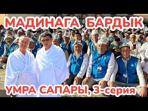 Видео: УМРАЧЫЛАР МАДИНАГА КИРИП БАРЫШТЫ ~ Кызмат Саякат компаниясы ӨЗГӨЧӨ ТОСУП АЛДЫ ~ Умра сапары, 3-бөлүк