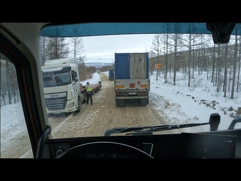 Видео: Зима вернулась.Рейс на Нижний Бестях.VOLVO FH 540.