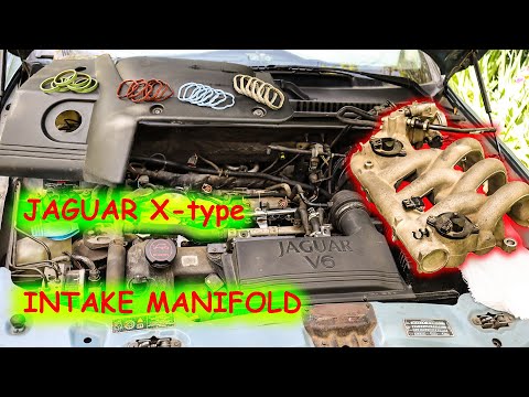 Видео: Снятие впускного коллектора Jaguar X-type — замена впускных прокладок