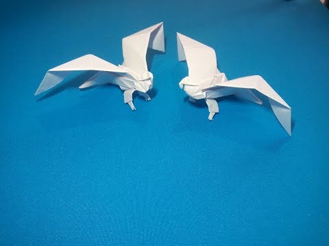 Видео: Как сделать орла из бумаги. Eagle paper