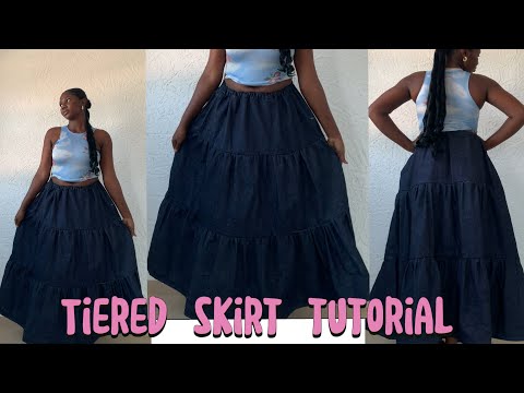 Видео: Как раскроить и сшить многоярусную юбку макси