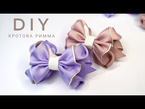 Видео: Бантики канзаши, бантики из ленты, DIY Ribbon Bows.