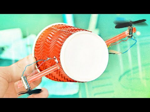 Видео: КАК СДЕЛАТЬ ВЕРТОЛЕТ ИЗ СТАКАНЧИКА