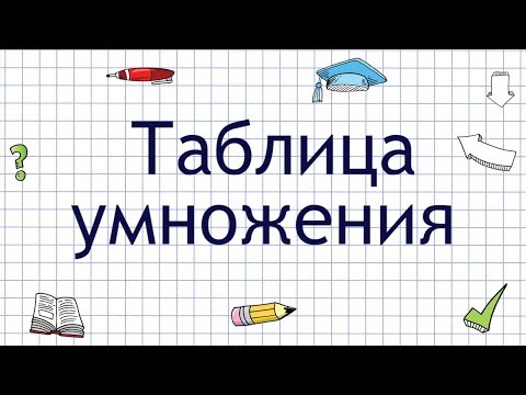Видео: Таблица умножения