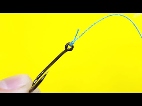 Видео: Об этом узле должен знать каждый современный рыболов. Лучший способ как привязать крючок к леске. 4k