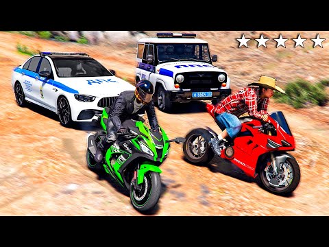 Видео: ПОГОНЯ ОТ ДПС НА БАЙКАХ НА СКОРОСТИ 300 КМ/Ч - РЕАЛЬНАЯ ЖИЗНЬ В GTA 5 ⚡ГАРВИН
