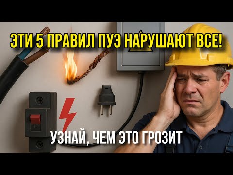 Видео: Эти 5 правил ПУЭ нарушают ВСЕ — узнай, чем это грозит!