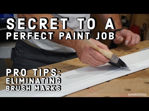 Видео: Устранение «слипающих» следов кисти при покраске