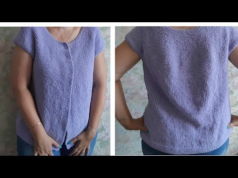 Видео: Жилет спицами круглая кокетка легко и просто!