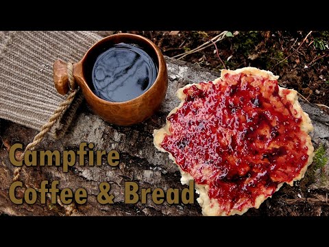 Видео: Изделия из дерева и кемпинг: кофе со свежим костровым хлебом