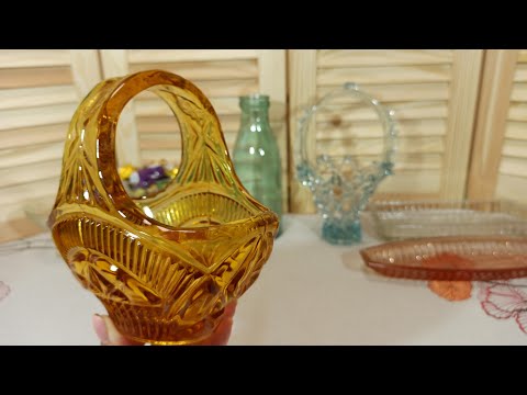 Видео: Посуда из цветного и бесцветного стекла. Часть первая