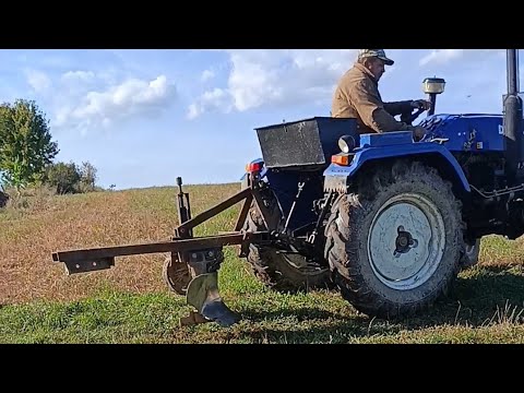 Видео: Оранка стерні 🔥однокорпусним плугом💪 --DW244antx.