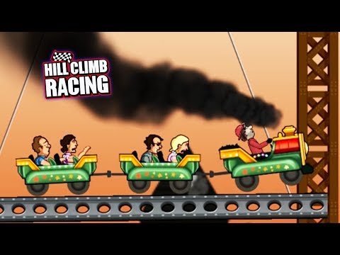 Видео: Последняя трасса СТРОИТЕЛЬСТВО на монстр тачках  - Hill Climb Racing игра мульт машинки для детей