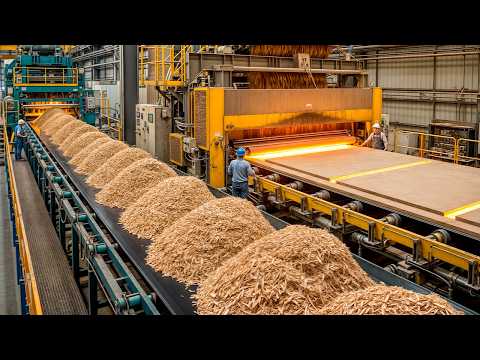 Видео: Как это сделано: Как из древесной пыли создают материал плотнее натурального дерева