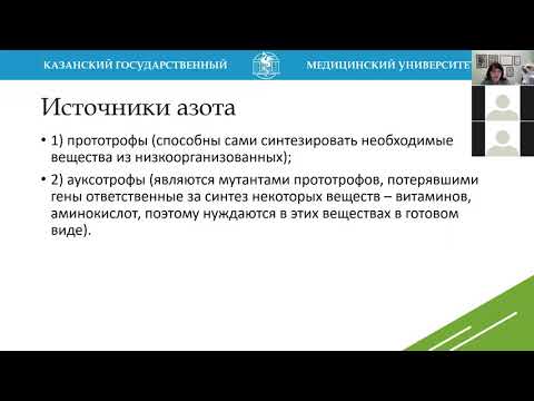 Видео: Г.Ш. Исаева. Физиология бактерий. Лечебный факультет.