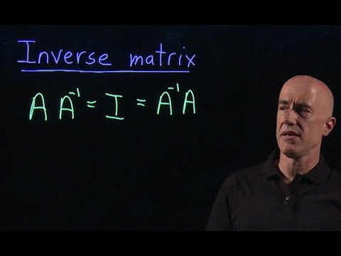 Видео: Обратные матрицы | Лекция 6 | Матричная алгебра для инженеров