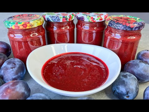 Видео: Соус ТКЕМАЛИ на Зиму ПОТРЯСАЮЩЕ ВКУСНЫЙ!!! / Соус из Слив / Tkemali Sauce