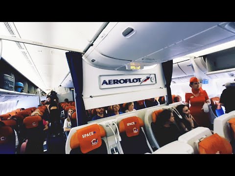 Видео: прямой перелёт Москва - Камчатка. Boeing 777-300ER. Все салоны самолёта