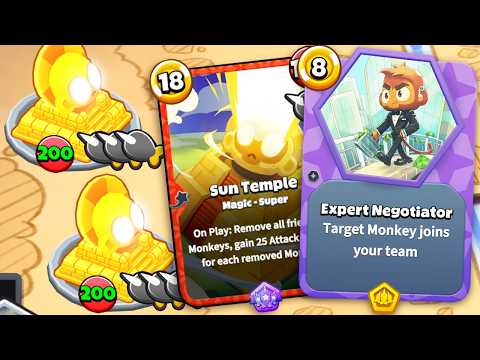 Видео: ОБНОВЛЕНИЕ 2.0! Можно ли получить 2 ХРАМА СОЛНЦА в игре Bloons Card Storm?!