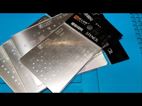 Видео: Обзор BGA трафаретов Amaoe. Ребол MSM8937.