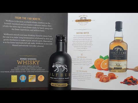 Видео: Дегустация виски Wolfburn northland 46% ABV, non - chill filtered, natural colour.
