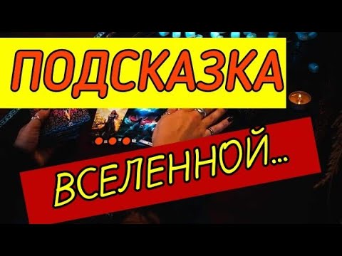 Видео: ТАРО. 🌿ПОДСКАЗКА ОТ ВСЕЛЕННОЙ❗️ ТЕБЕ НАДО ЭТО УСЛЫШАТЬ❗️