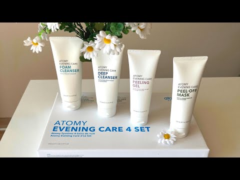 Видео: Как правильно очищать кожу лица | Atomy Evening Care 4 Set