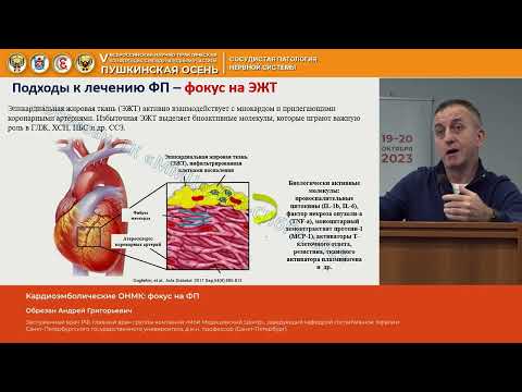 Видео: Обрезан Андрей Григорьевич Кардиоэмболические ОНМК фокус на ФП