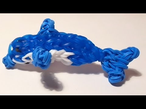 Видео: ДЕЛЬФИН из резинок Rainbow Loom, DOLPHIN loom, Радужки Rainbow Loom