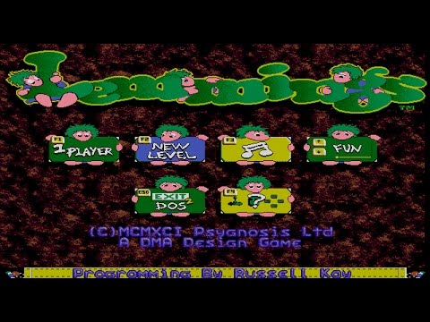 Видео: MS-DOS игры 20 лет спустя. Ретро игра Lemmings обзор