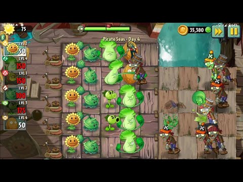 Видео: Plants vs. Zombies 2 — Прохождение игры, часть 1 — Пиратские моря