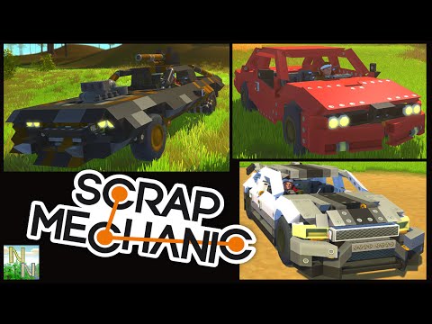 Видео: Scrap Mechanic Автопарк от подписчика :)  Ваши Постройки 0.1.21