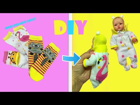 Видео: How to sew a slip for a mini reborn doll from a sock |Как сшить слип для куклы мини  реборн из носка