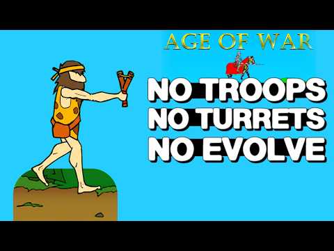 Видео: Сможете ли вы пройти Age of War с помощью Just Slingshot Man?