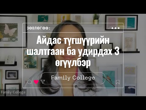 Видео: Айдас түгшүүрийн шалтгаан ба амжилттай удирдах 3 өгүүлбэр
