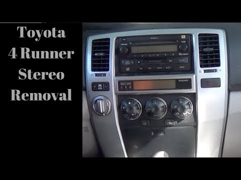 Видео: Снятие стереосистемы Toyota 4Runner 2003-2009
