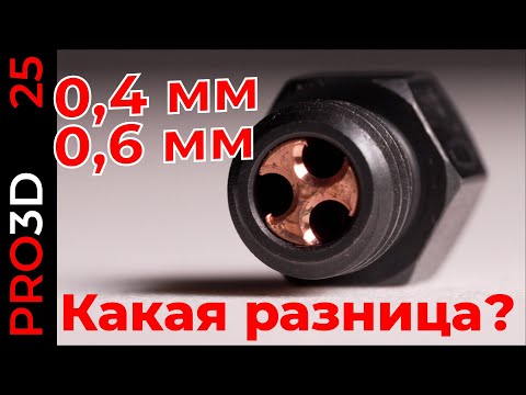 Видео: Важен ли диаметр сопла? Насколько 0,6 производительнее 0,4? Как работает CHT?