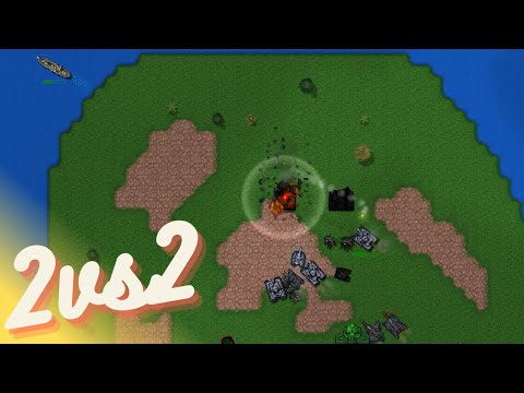 Видео: Разгром 2 vs 2! | RTS Rusted Warfare