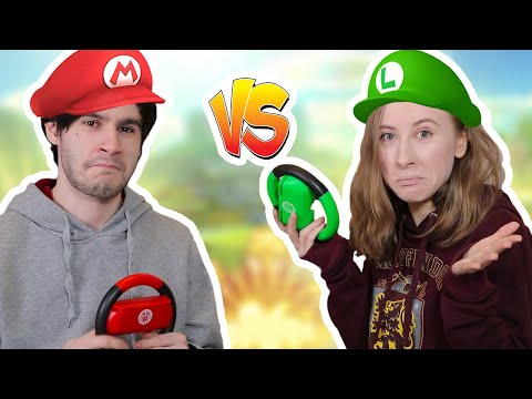 Видео: БИТВА на РУЛЯХ на Нинтендо Свитч, Парень VS Девушка в Mario Kart 8 deluxe на Nintendo Switch + ВЕБКА