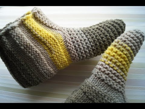 Видео: Самые простые тапочки 🙂 №4
