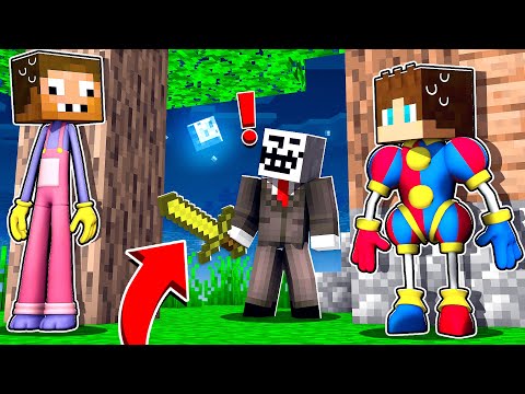 Видео: ЦИФРОВОЙ ЦИРК НО ПРЯТКИ КЛОНАМИ ДВА ПРО vs ЧИТЕР В МАЙНКРАФТ 100% ТРОЛЛИНГ МУЛЬТИК DIGITAL CIRCUS