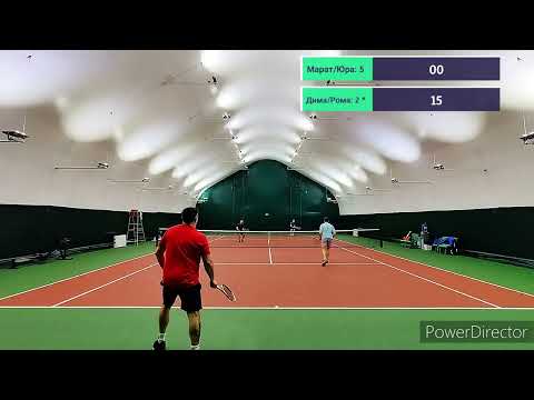 Видео: Большой теннис, пара, любители