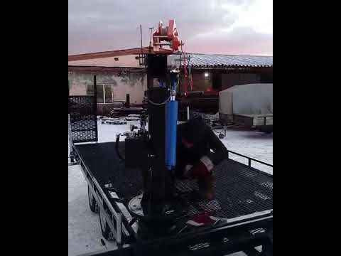 Видео: мини кран для стройки. ТЯГАЧ .в описании