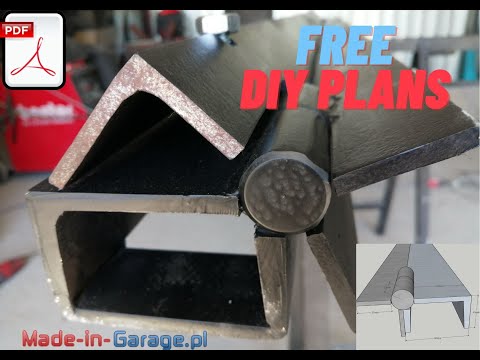 Видео: Giętarka, zaginarka do blachy - FREE PLANS budowa, sheet metal bending machine, листогибочный станок