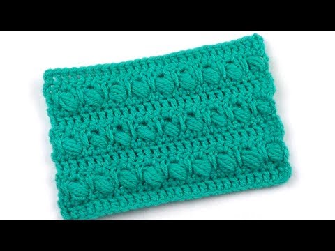 Видео: Узор Полоски из пышных столбиков