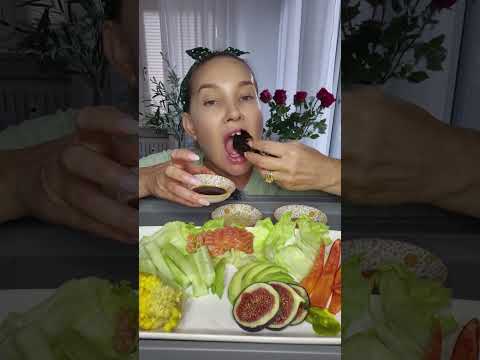 Видео: Мукбанг/Сёмга свежая/Овощи