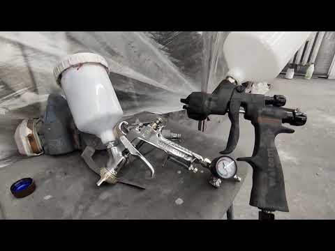 Видео: walcom carbonio hte base vs iwata w400 wbx. Ощущения от покраски.