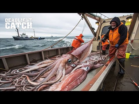 Видео: Как ночной вылов 12 тонн кальмаров принёс более 900 000 долларов | Документальный фильм о рыбалке