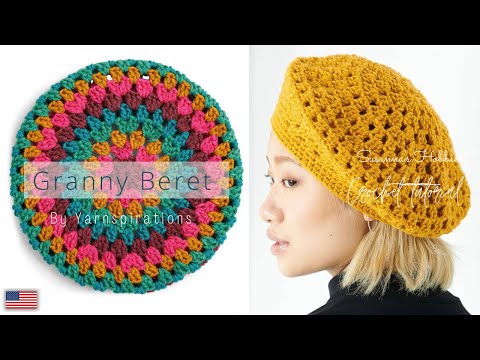 Видео: [Вязание крючком Сюзанны] ⏳Очень просто и быстро 🐣Подходит для начинающих 👒«Бабушкин берет» от Ya...